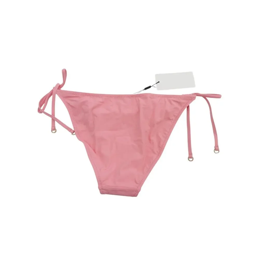 REISS Annabella Knot Detail Triangle Bikini Bottom Size 8 NEW Pink Swim Swimwear